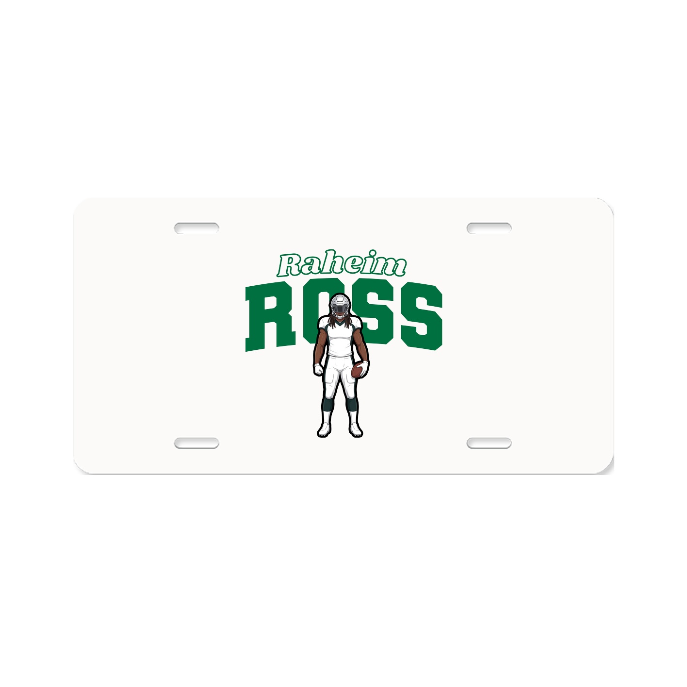 License Plate — Name Arch in Classic
