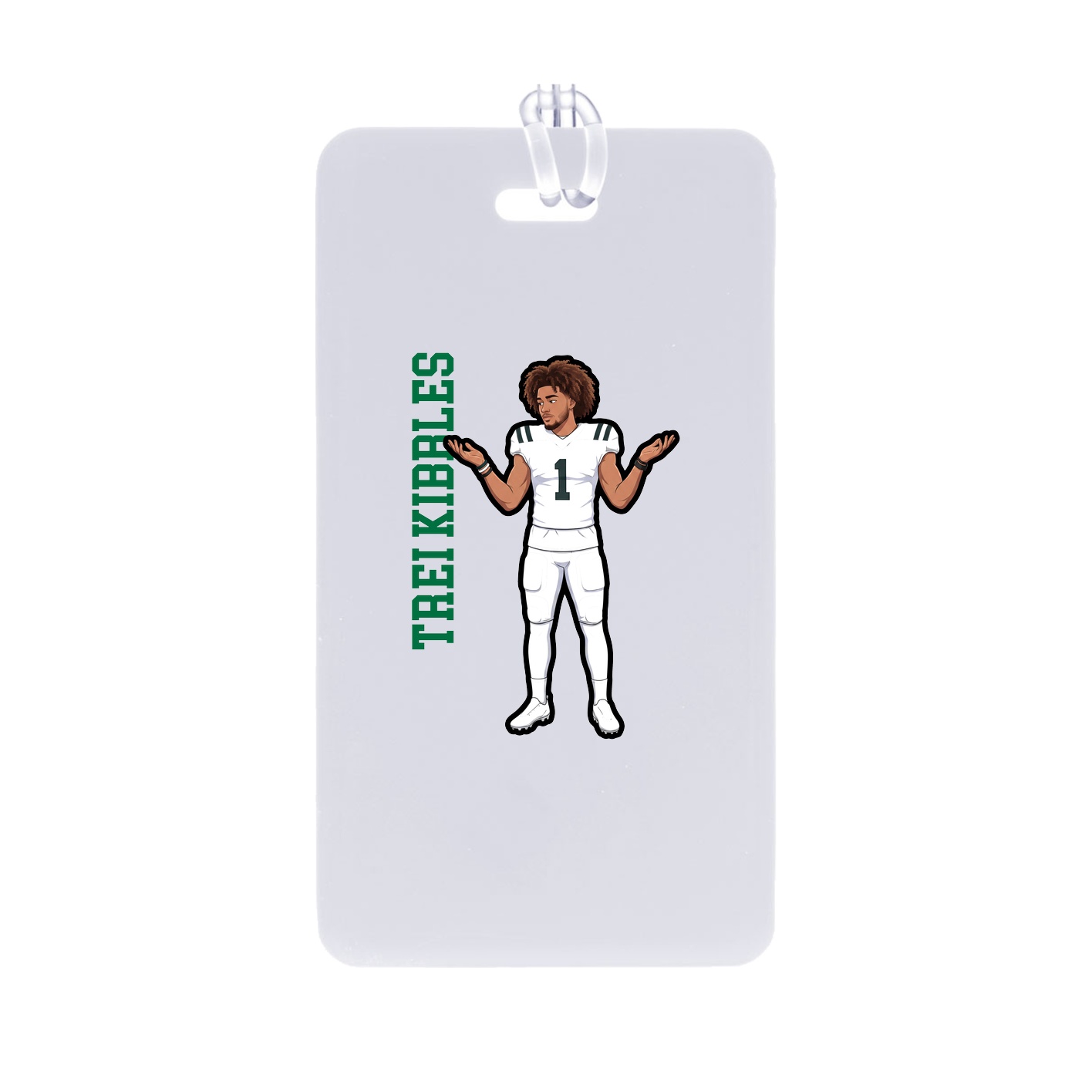 Bag Tag — Name Vertical in Classic
