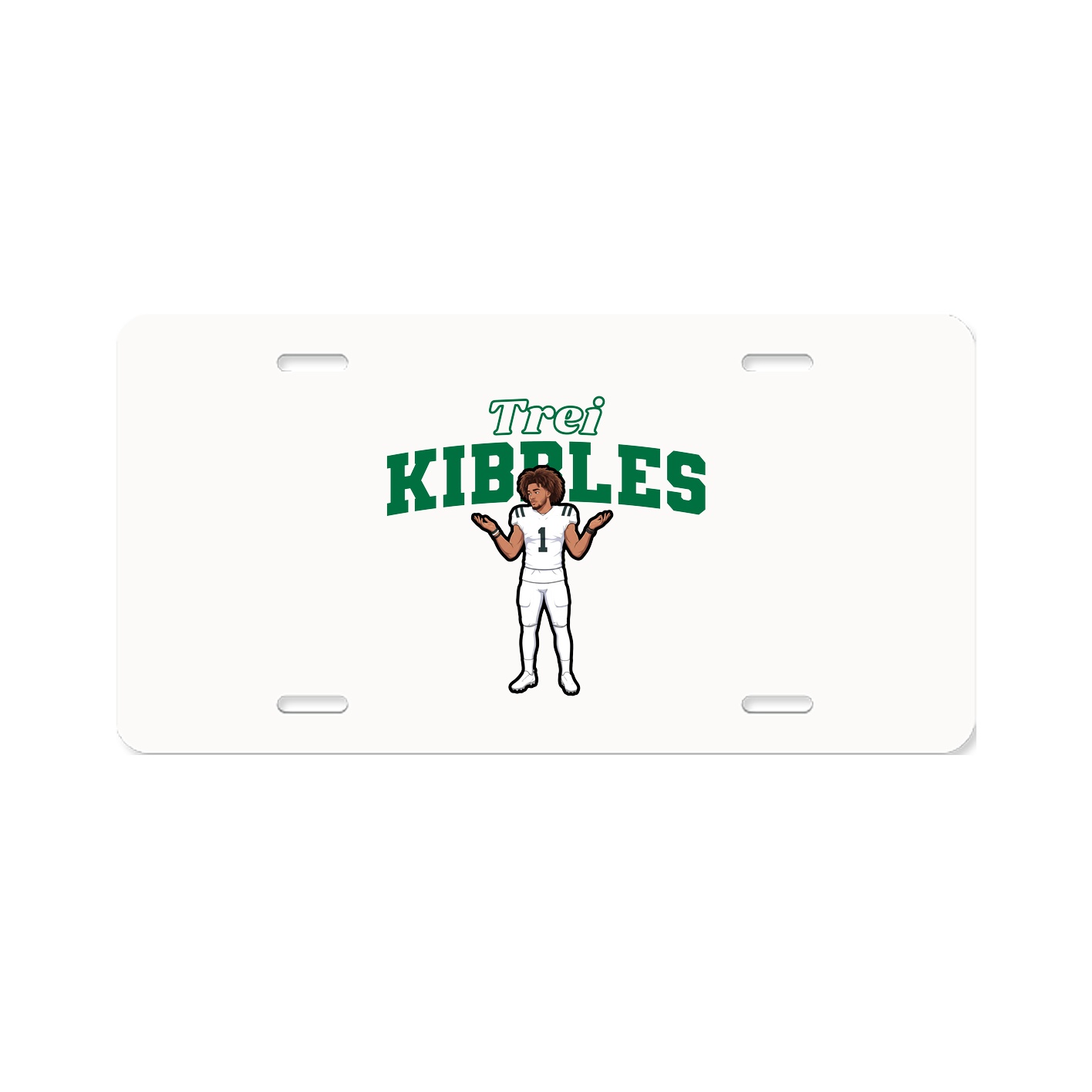 License Plate — Name Arch in Classic