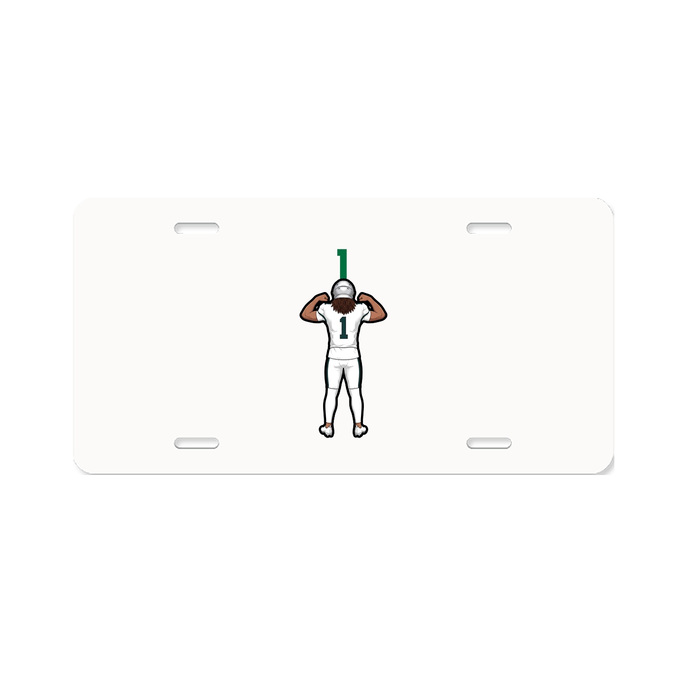 License Plate — Number Top in Classic