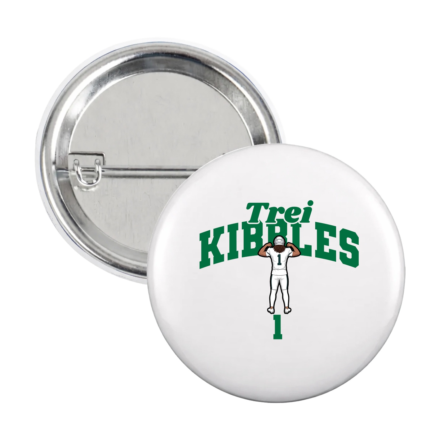 Game Day Button — Signature Arch in White