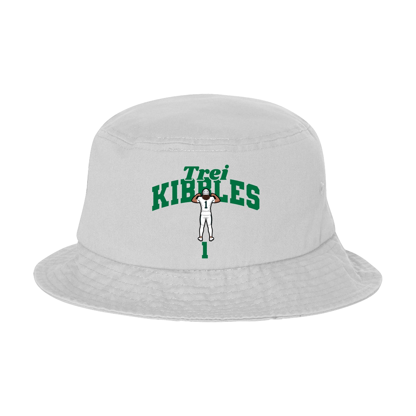 Bucket Cap — Signature Arch in White