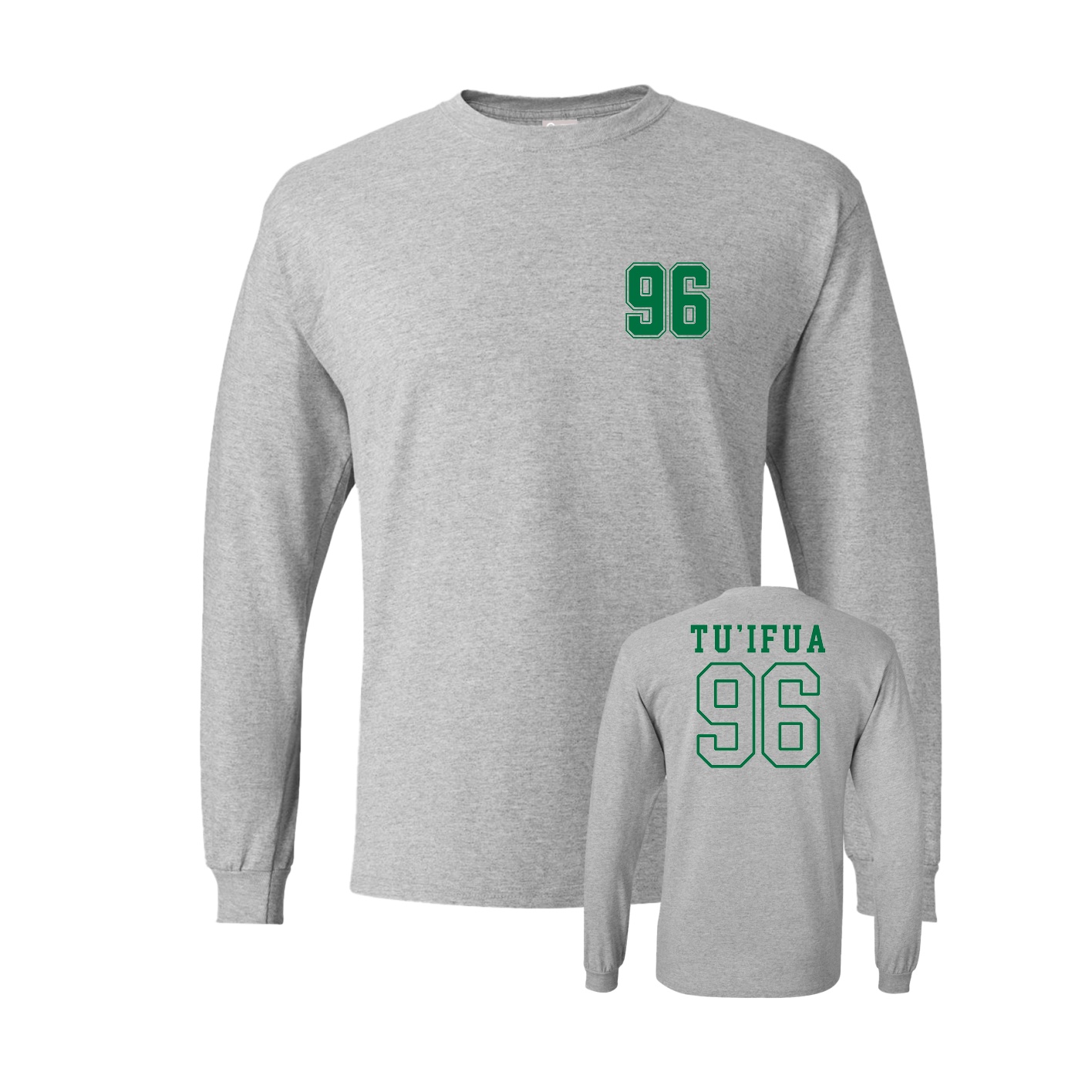 Long Sleeve Tee — Chest Back in Grey