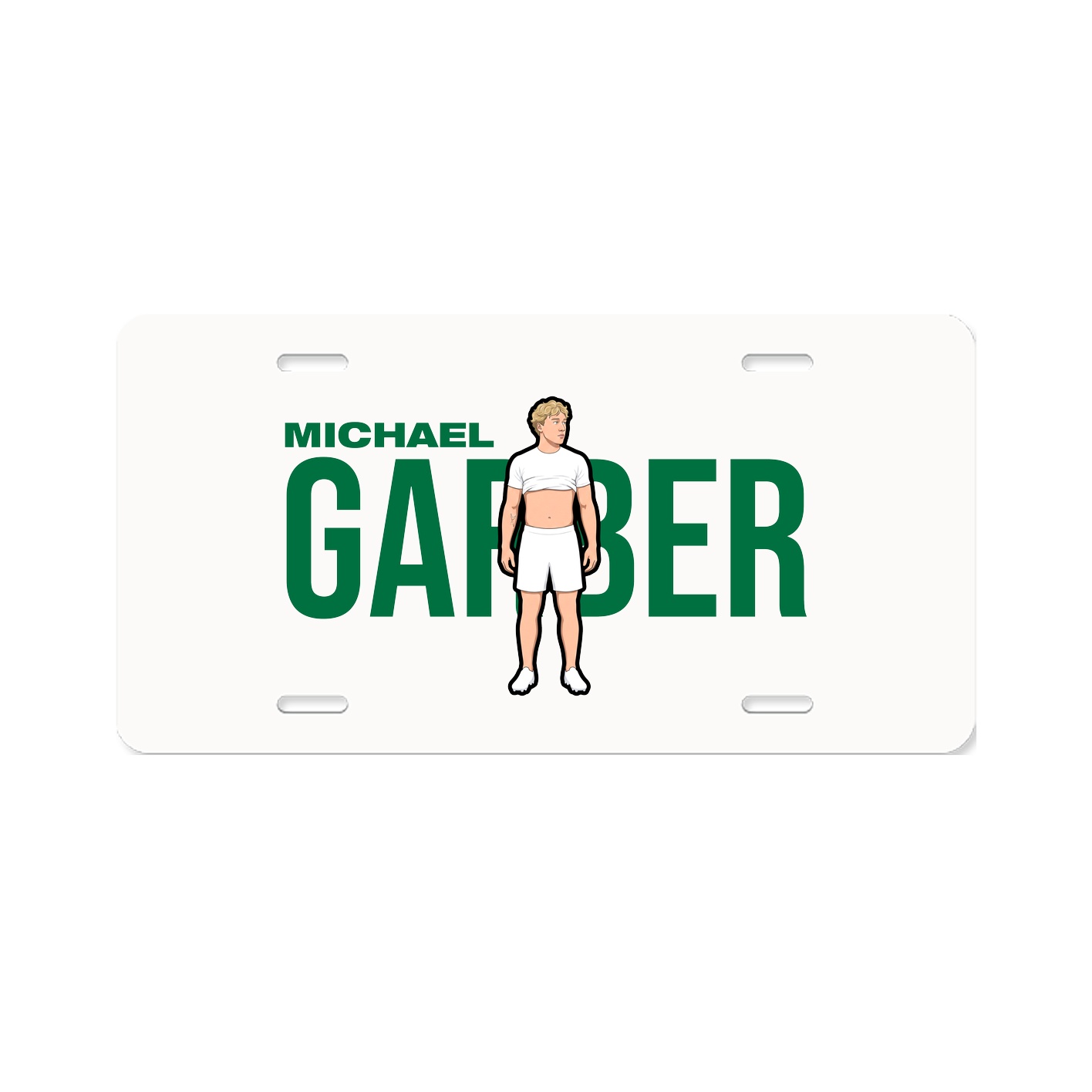 License Plate — Player Name in Classic