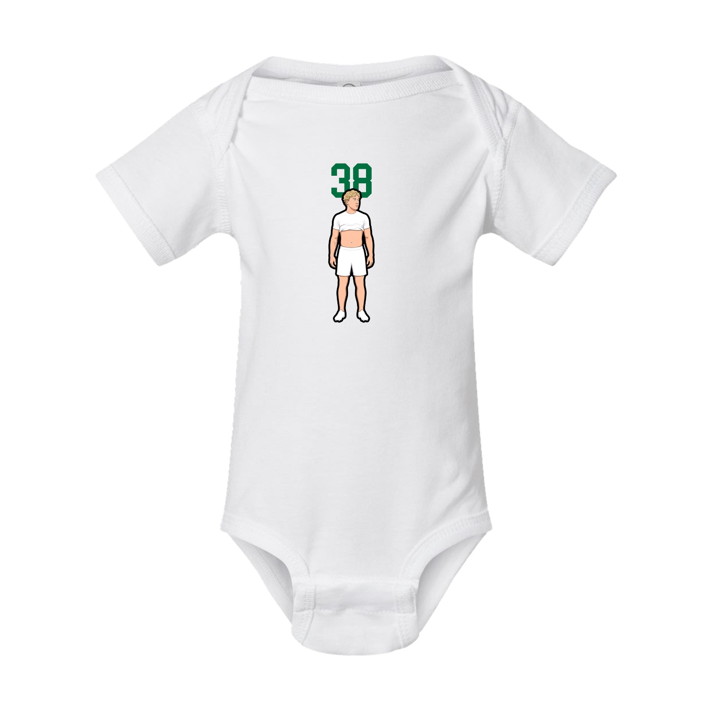 Baby Onesie — Number Top in White