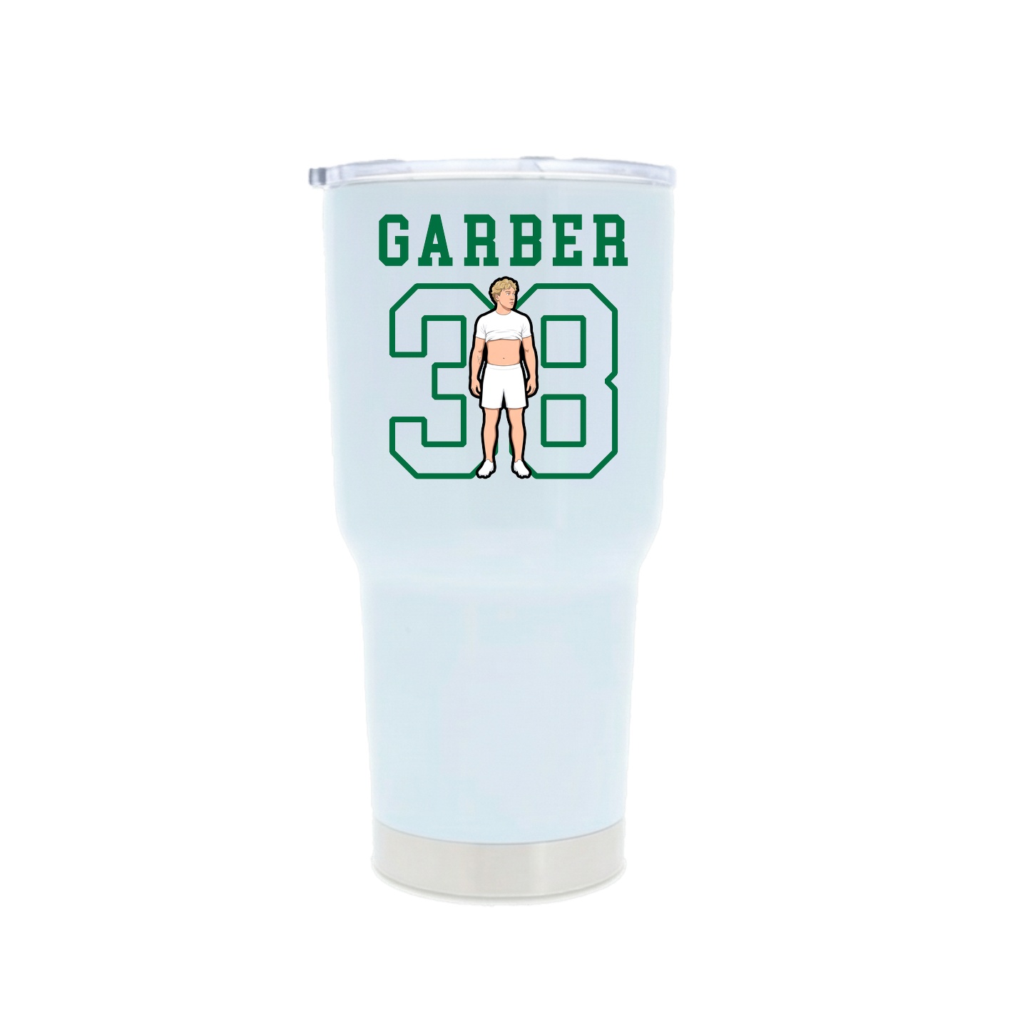 30oz Stainless Steel Tumbler — Shirsey in White