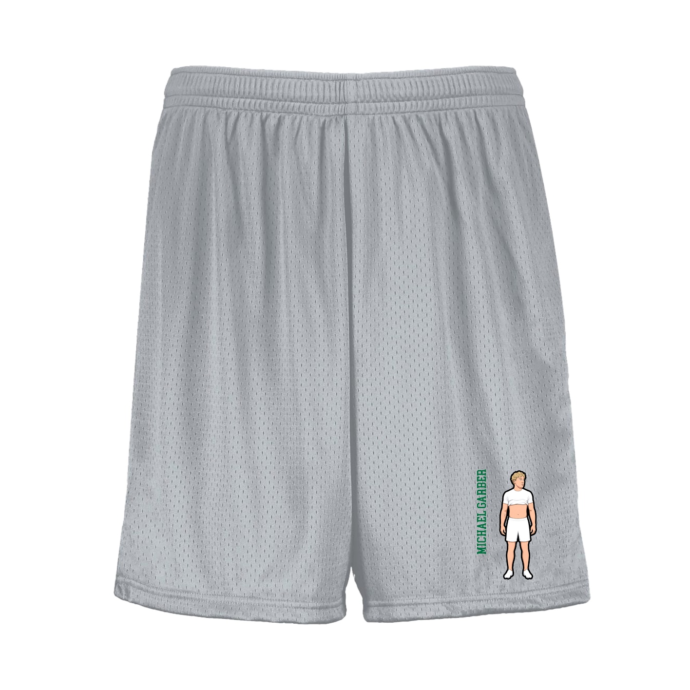 Shorts — Name Vertical in Silver