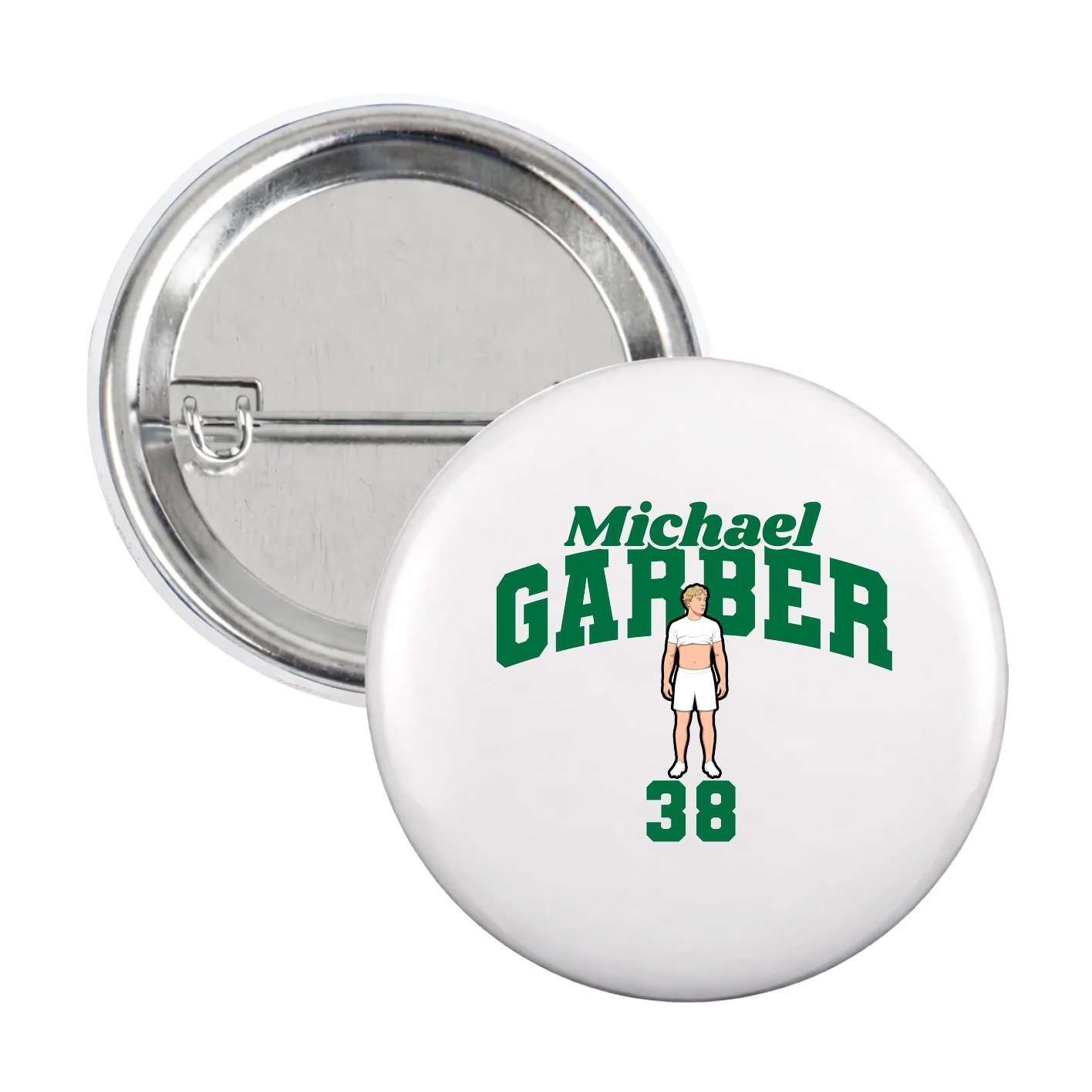 Game Day Button — Signature Arch in White