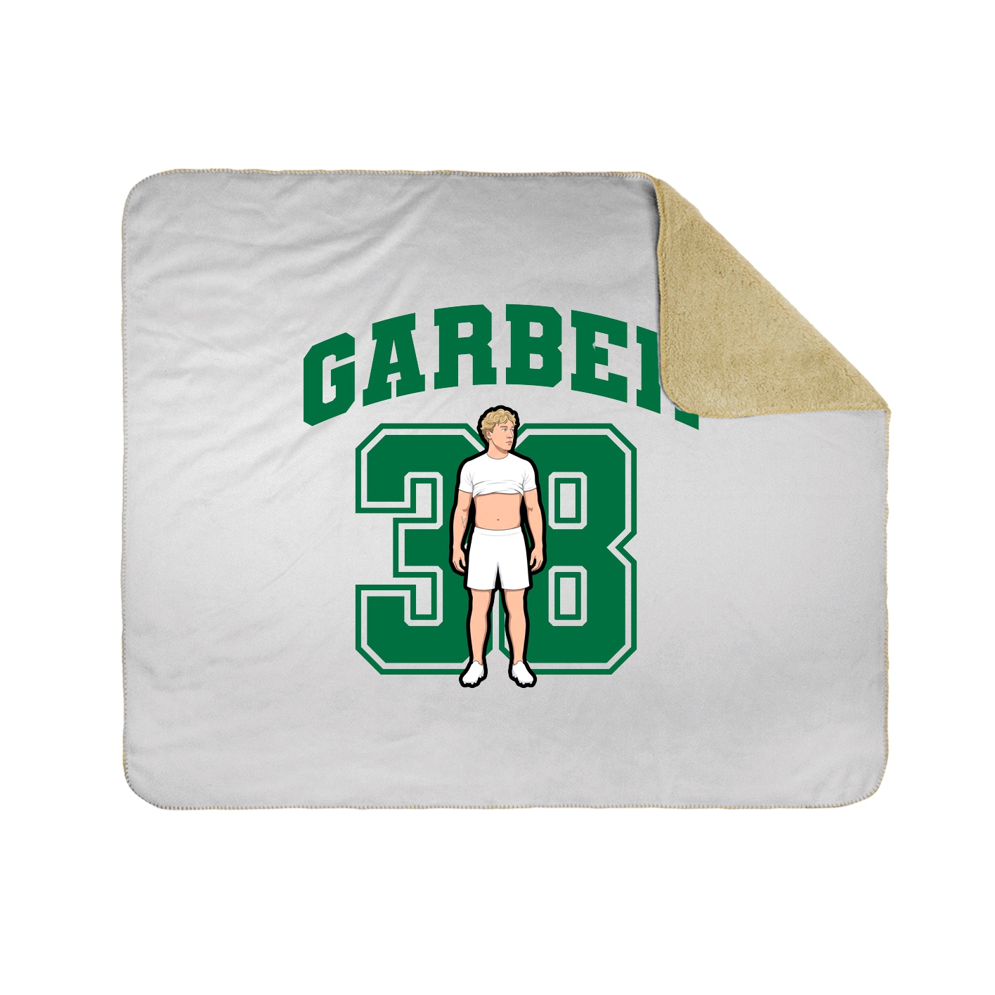 Throw Blanket — Number in White