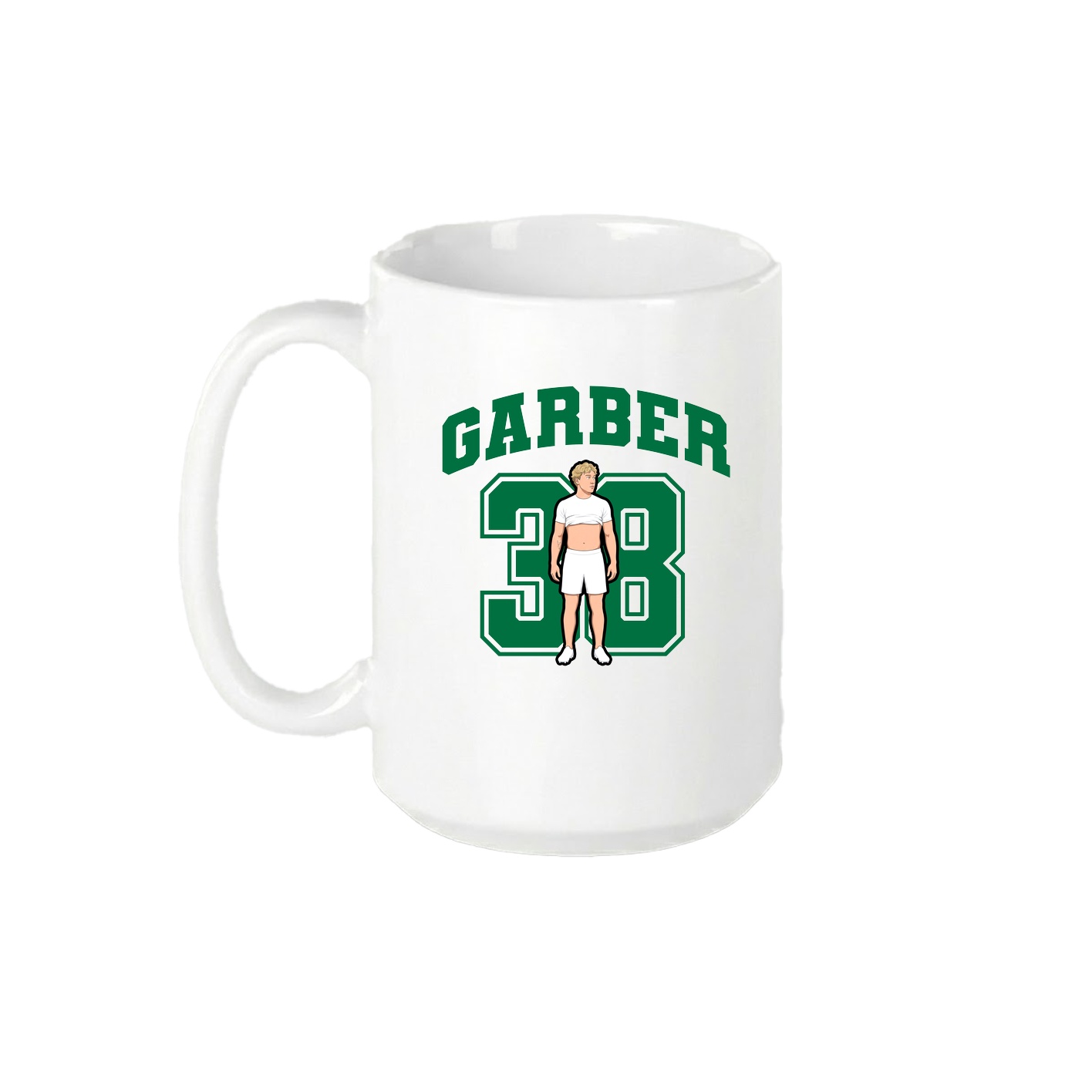 15oz Coffee Mug — Number in White