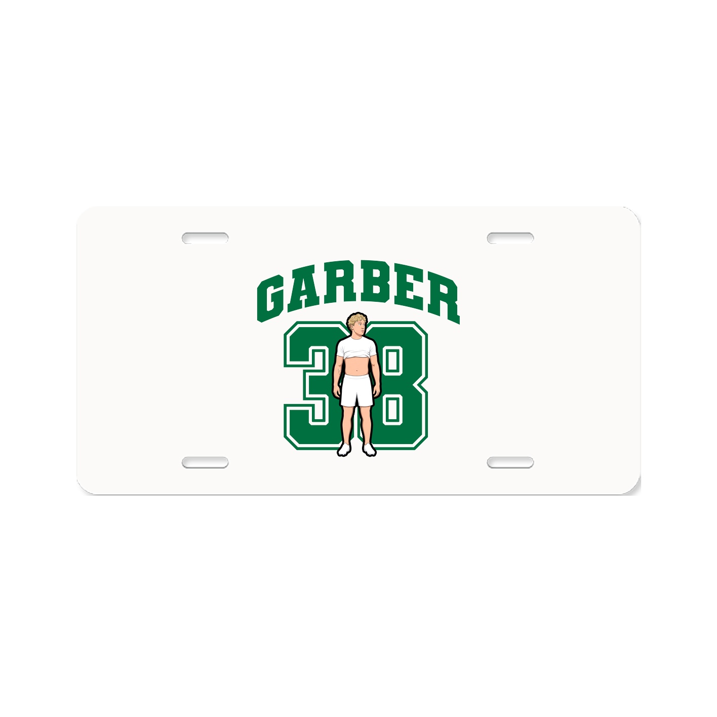 License Plate — Number in Classic