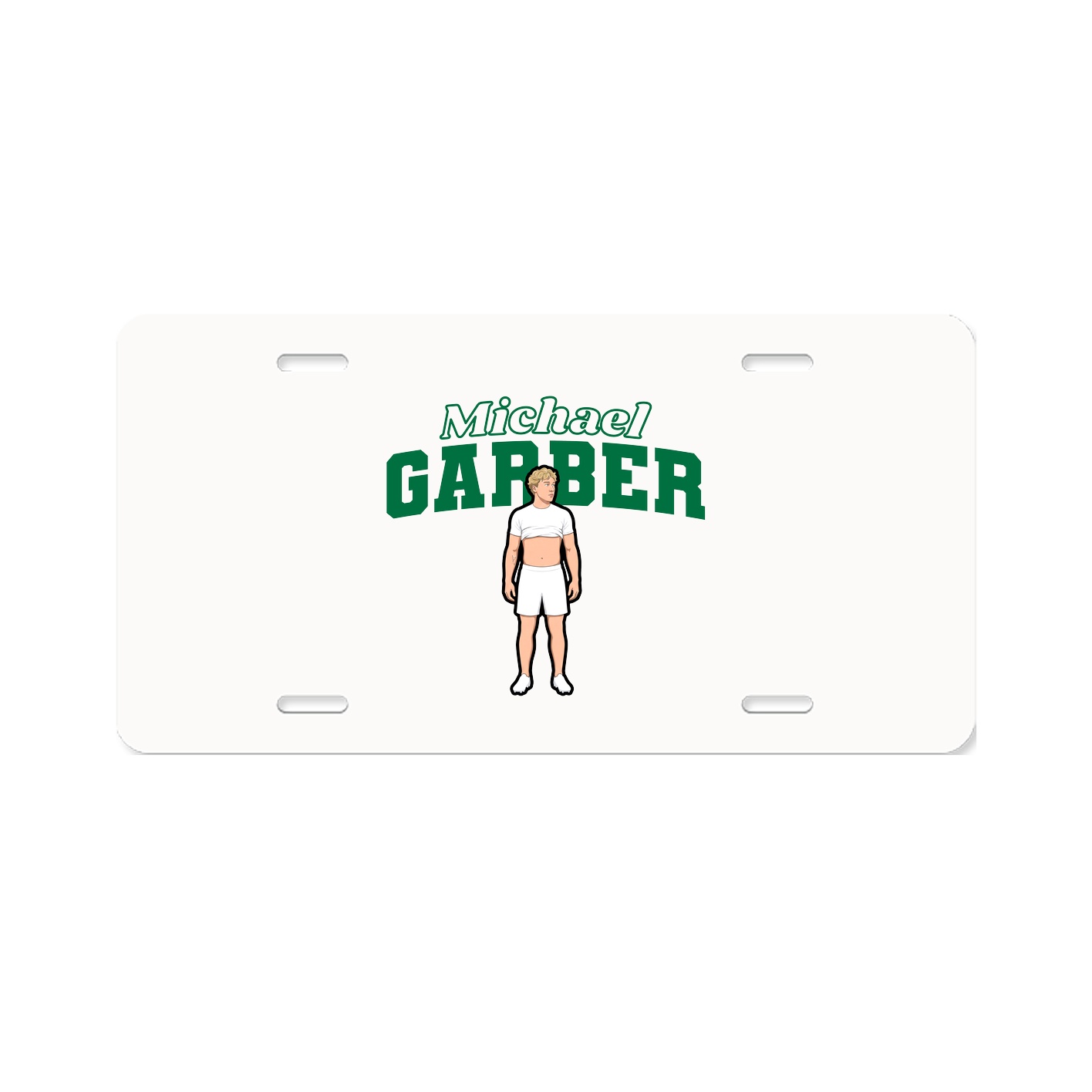 License Plate — Name Arch in Classic