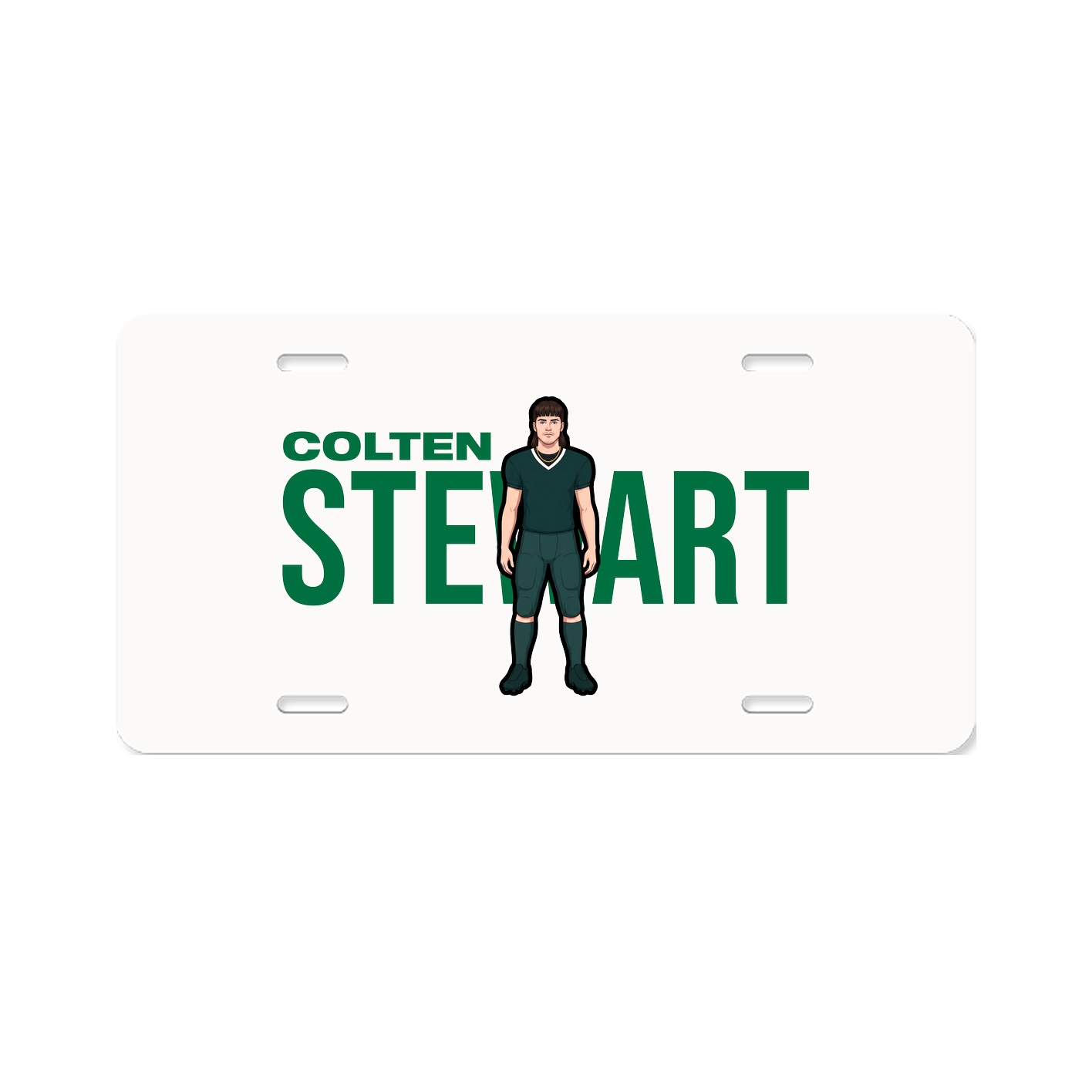 License Plate — Player Name in Classic