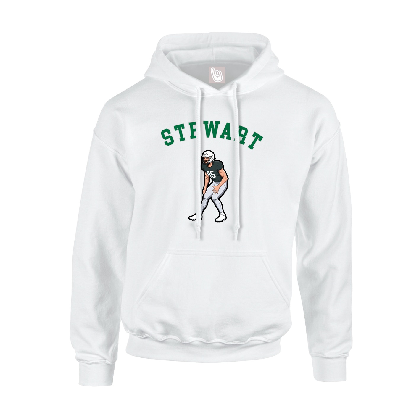 Hoodie — Shirsey Arch in White