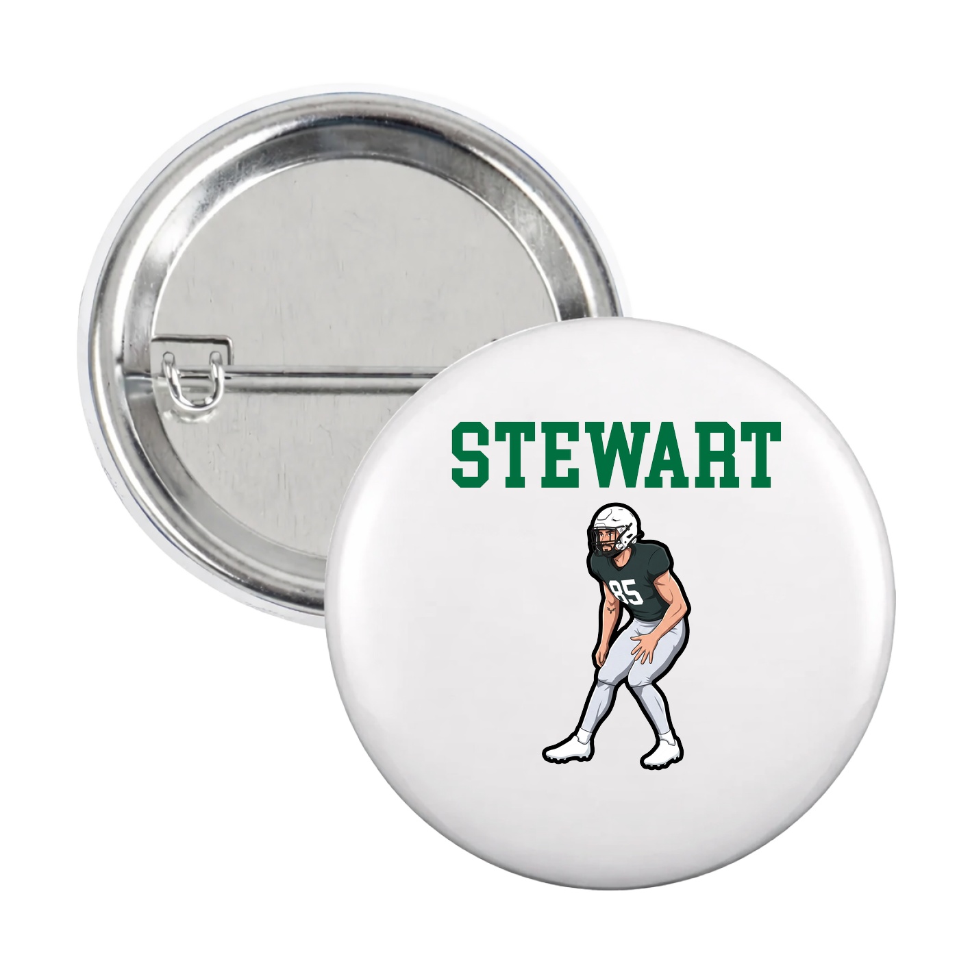 Game Day Button — Shirsey in White