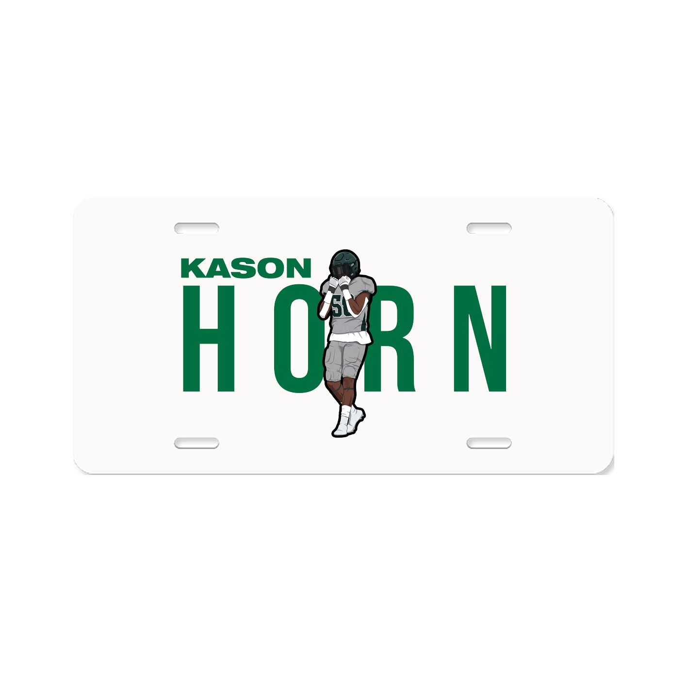 License Plate — Player Name in Classic
