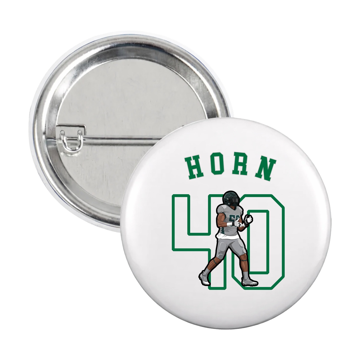 Game Day Button — Shirsey Arch in White