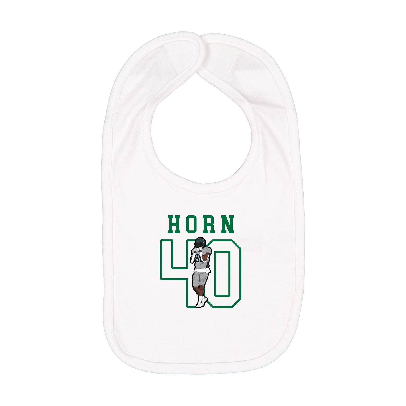 Infant Bib — Shirsey in White