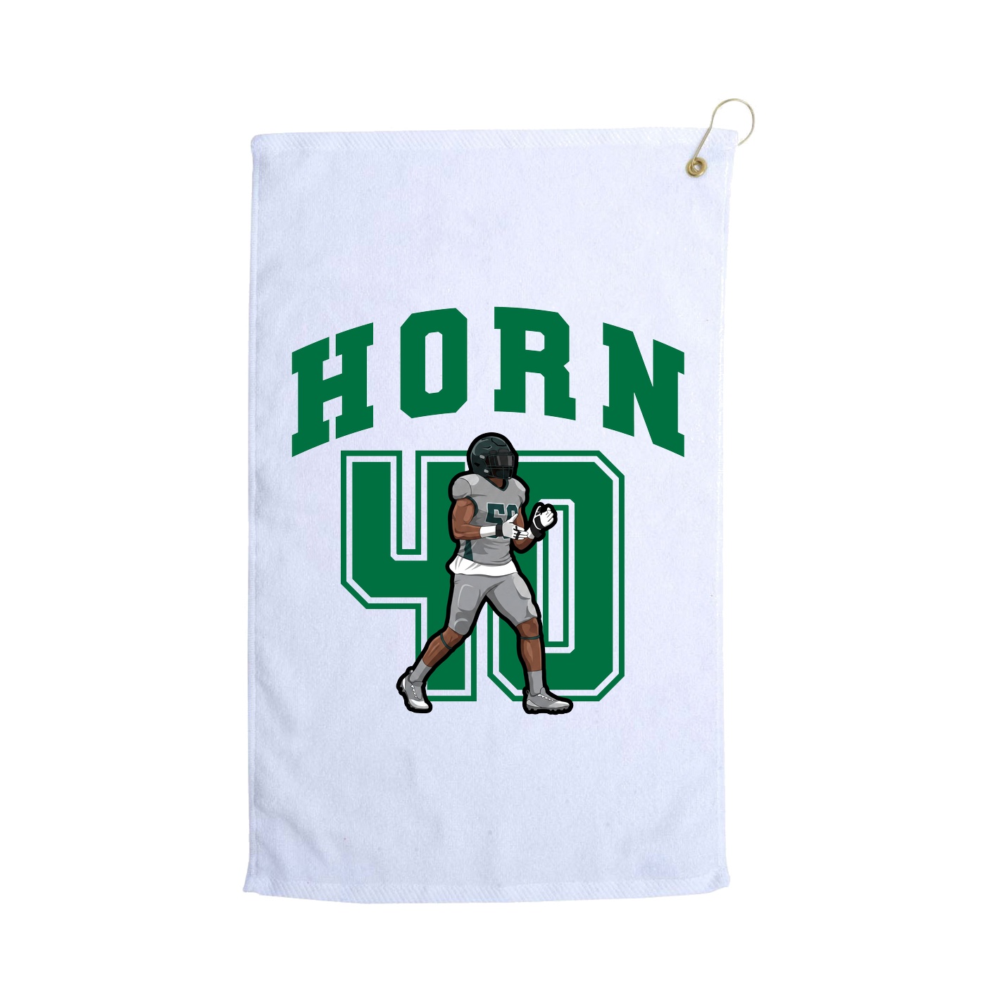 Golf Towel — Number in White