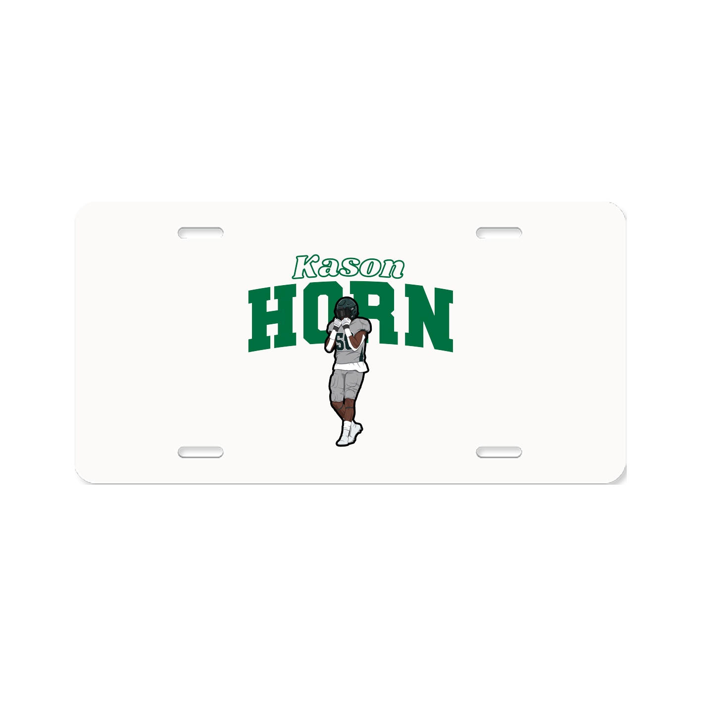 License Plate — Name Arch in Classic