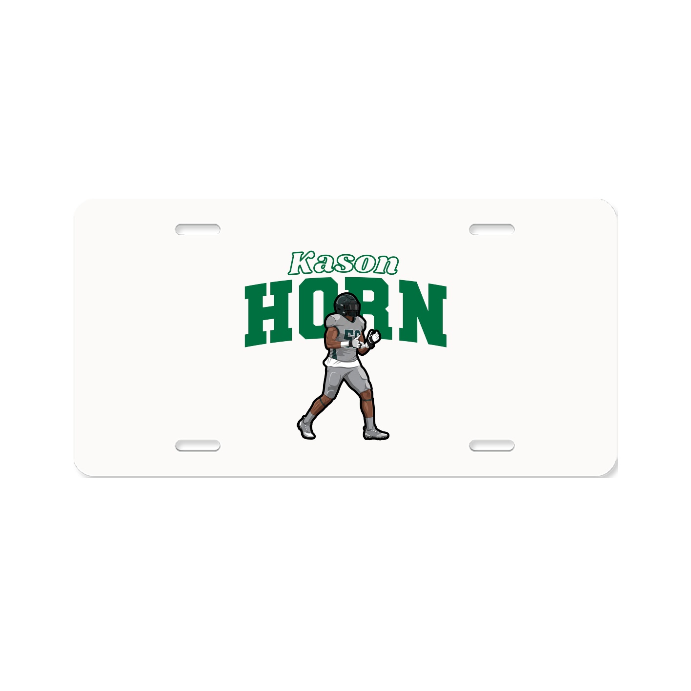 License Plate — Name Arch in Classic