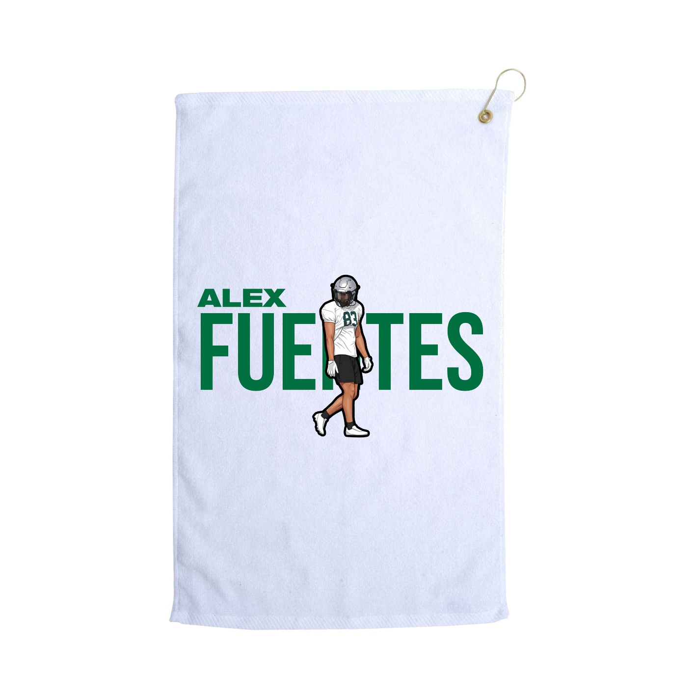 Golf Towel — Player Name in White