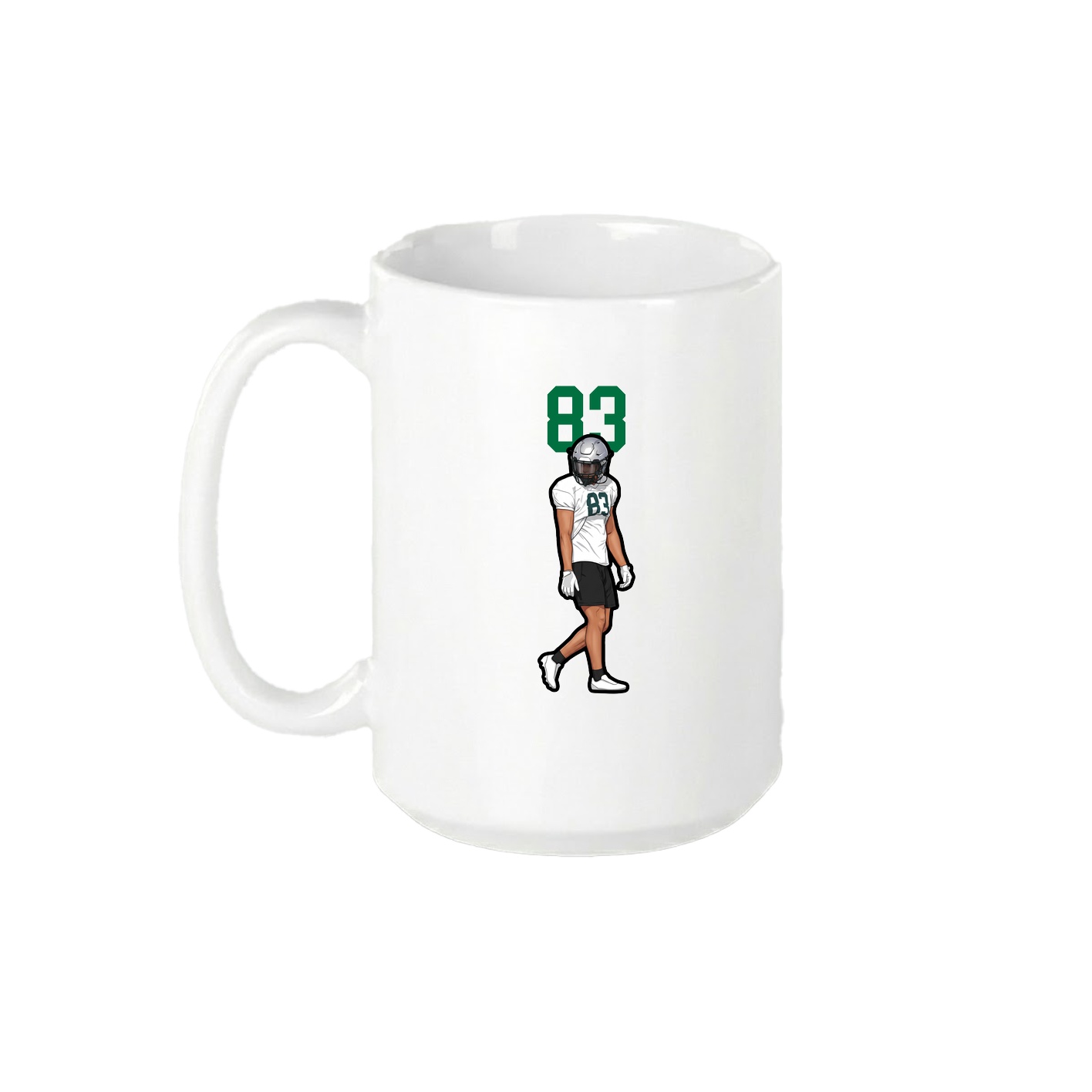 15oz Coffee Mug — Number Top in White