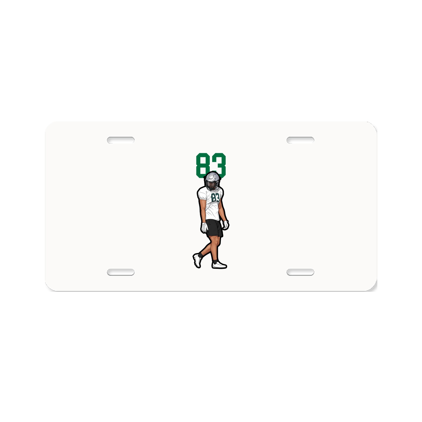 License Plate — Number Top in Classic