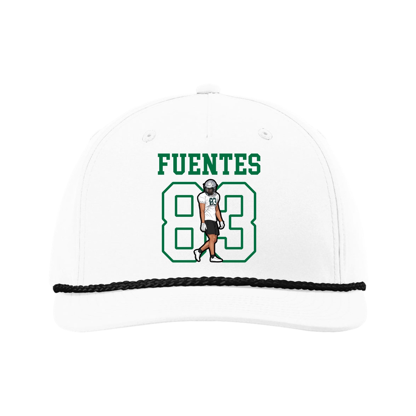 Five-Panel Classic Rope Cap — Shirsey in White