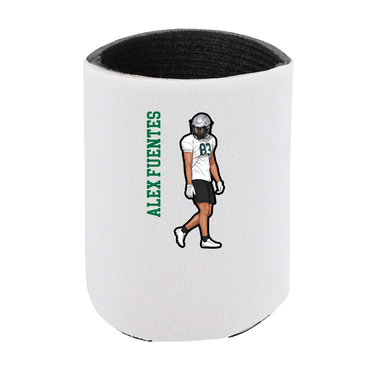 Can Holder — Name Vertical in White