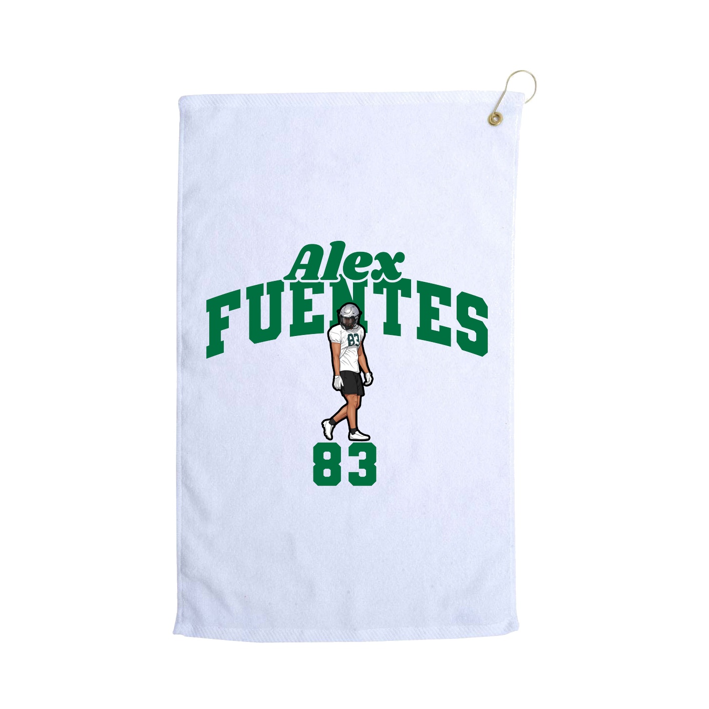 Golf Towel — Signature Arch in White