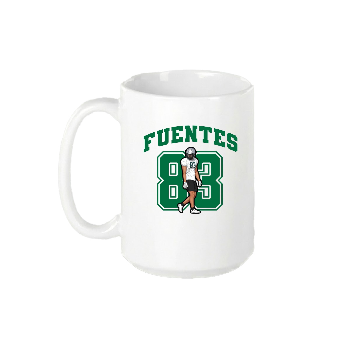 15oz Coffee Mug — Number in White