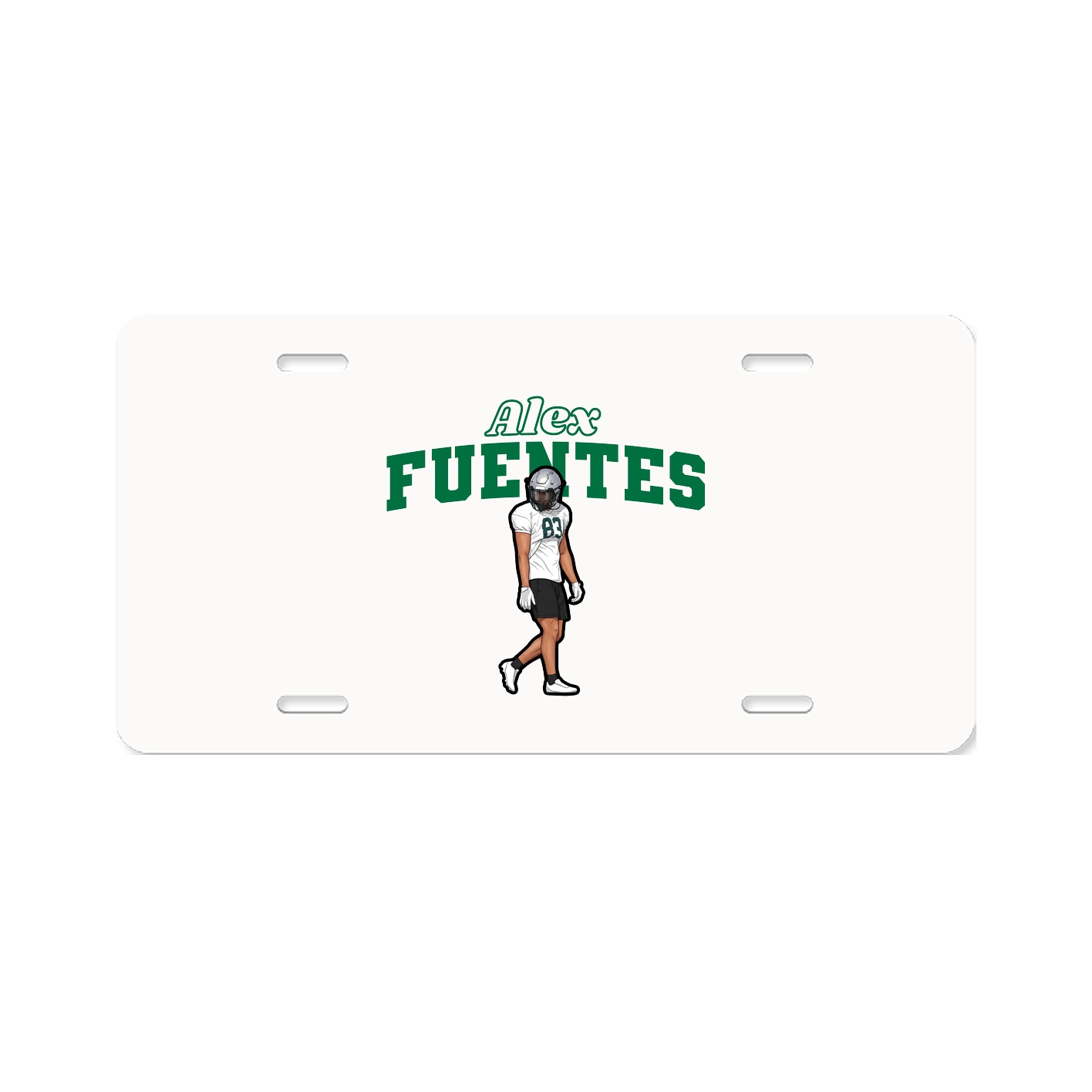 License Plate — Name Arch in Classic