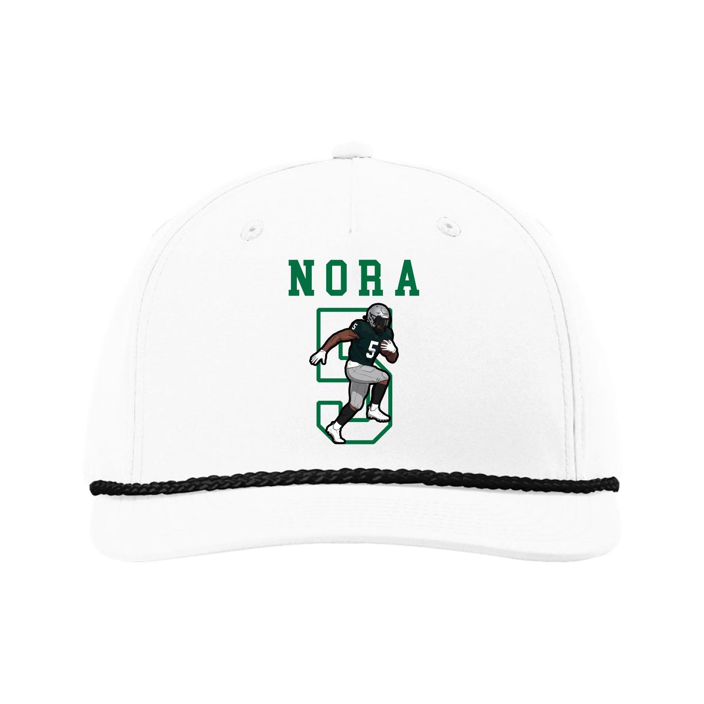 Five-Panel Classic Rope Cap — Shirsey in White