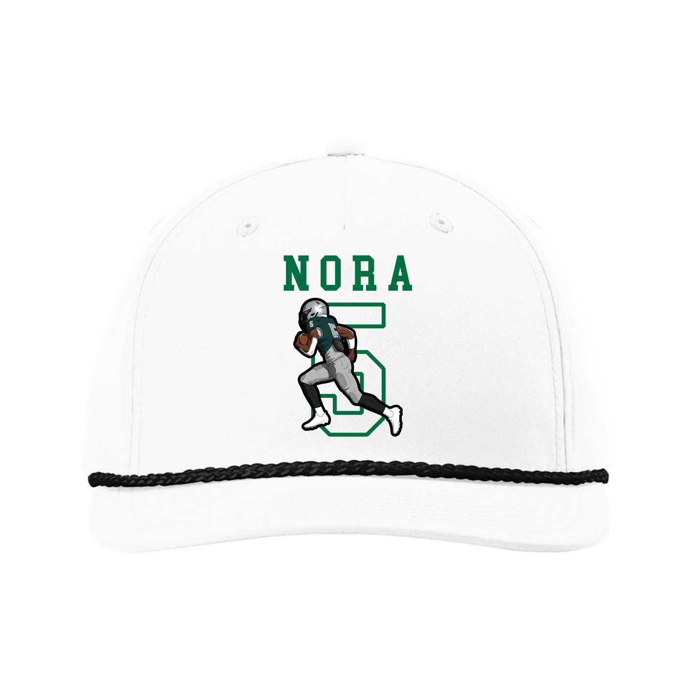 Five-Panel Classic Rope Cap — Shirsey in White