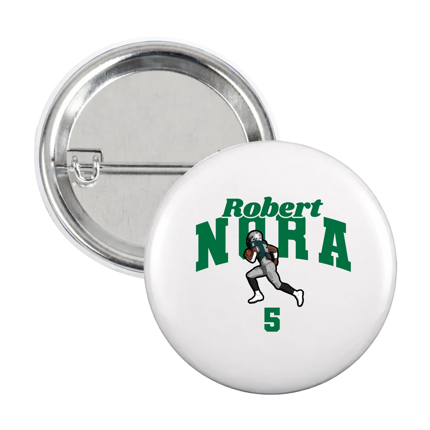 Game Day Button — Signature Arch in White