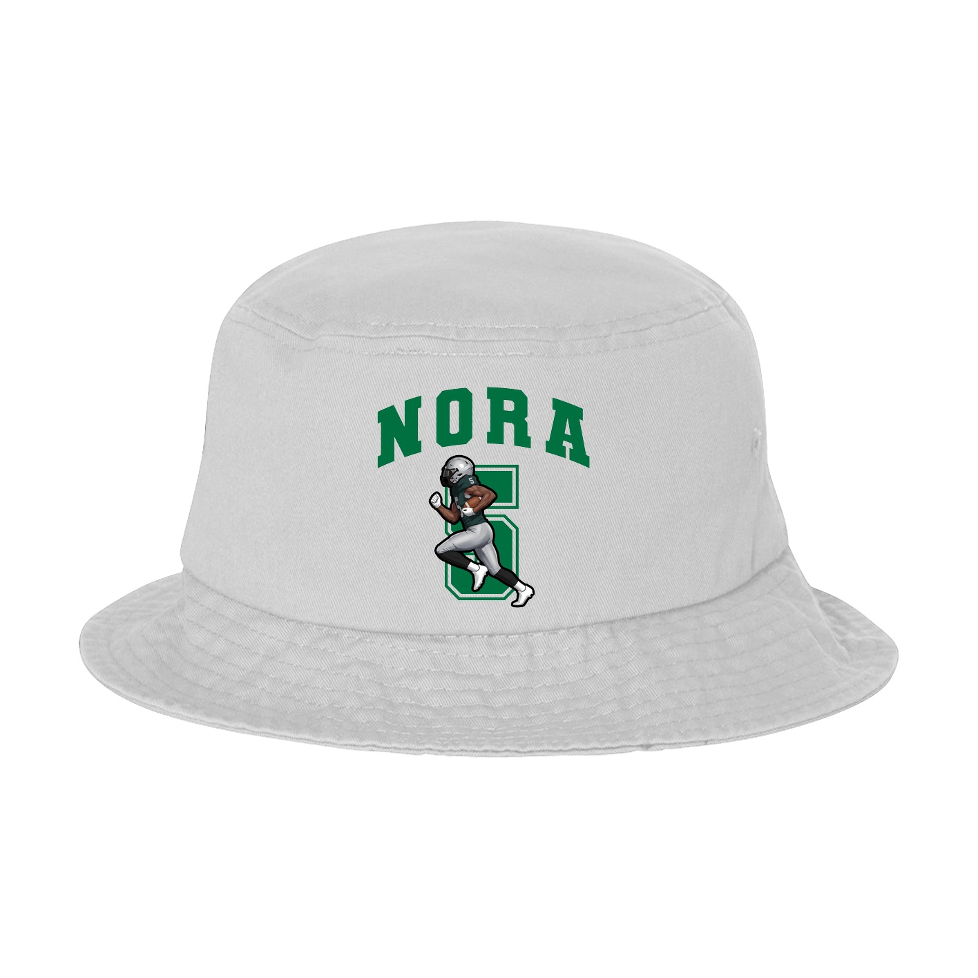 Bucket Cap — Number in White