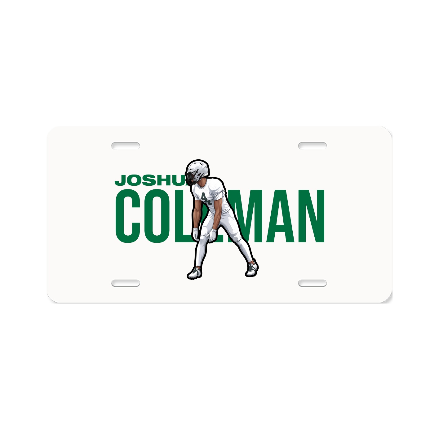 License Plate — Player Name in Classic