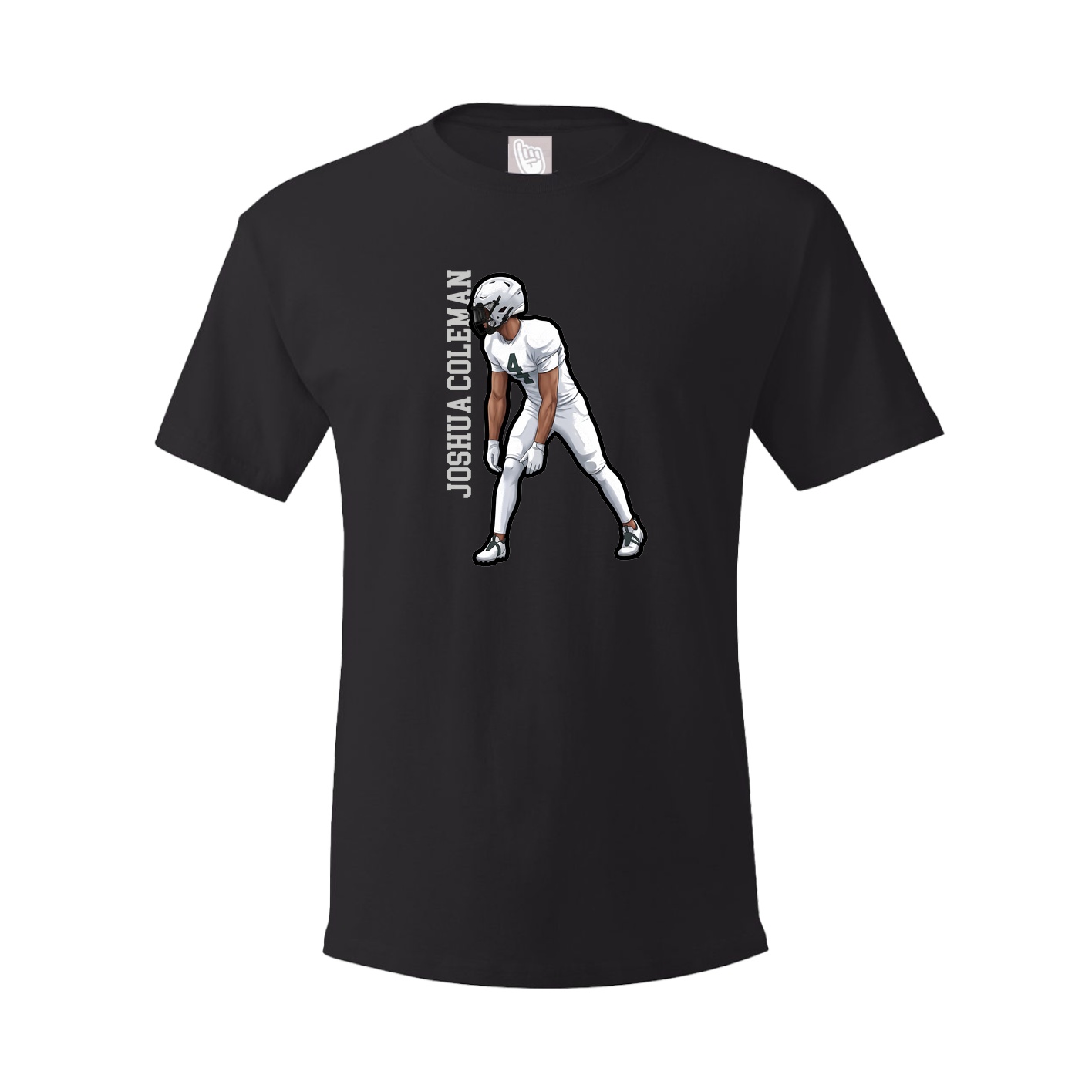 Tee — Name Vertical in Black