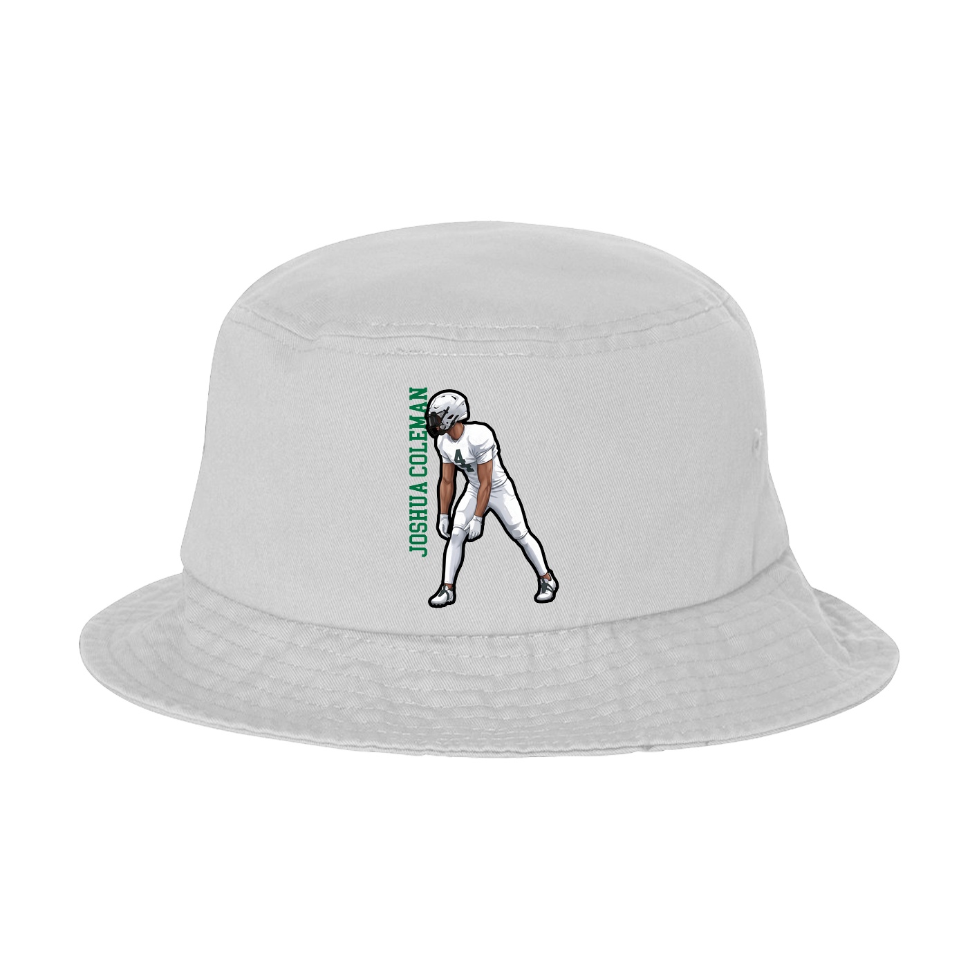 Bucket Cap — Name Vertical in White