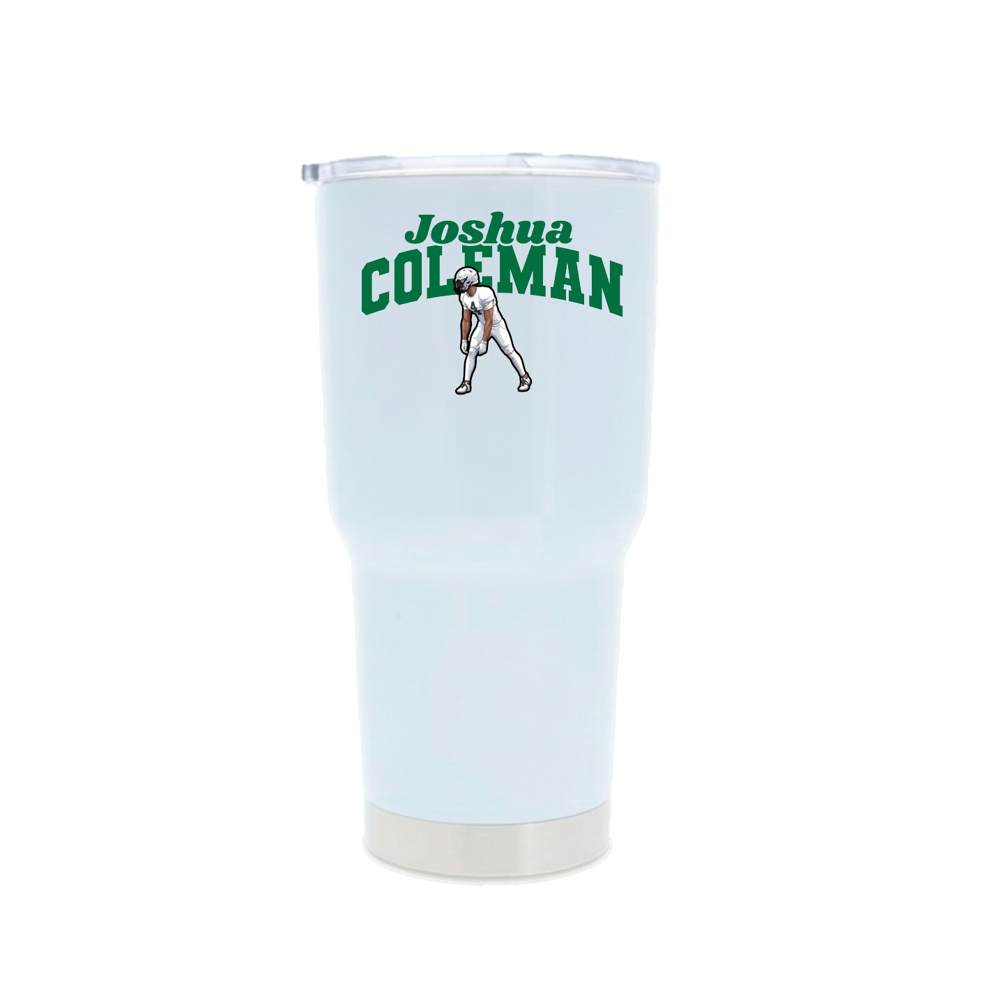 30oz Stainless Steel Tumbler — Signature Arch in White