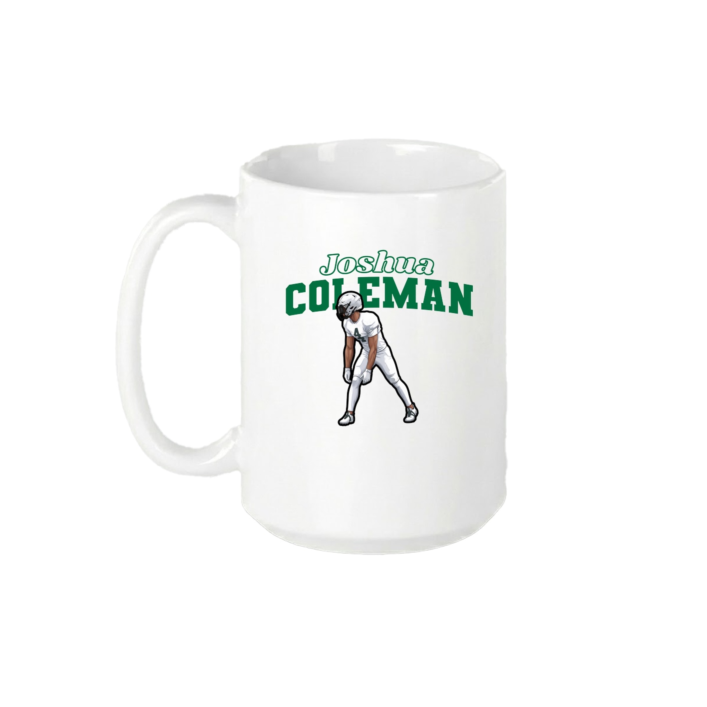 15oz Coffee Mug — Name Arch in White