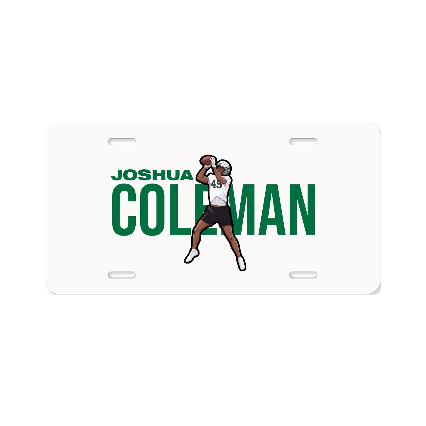 License Plate — Player Name in Classic