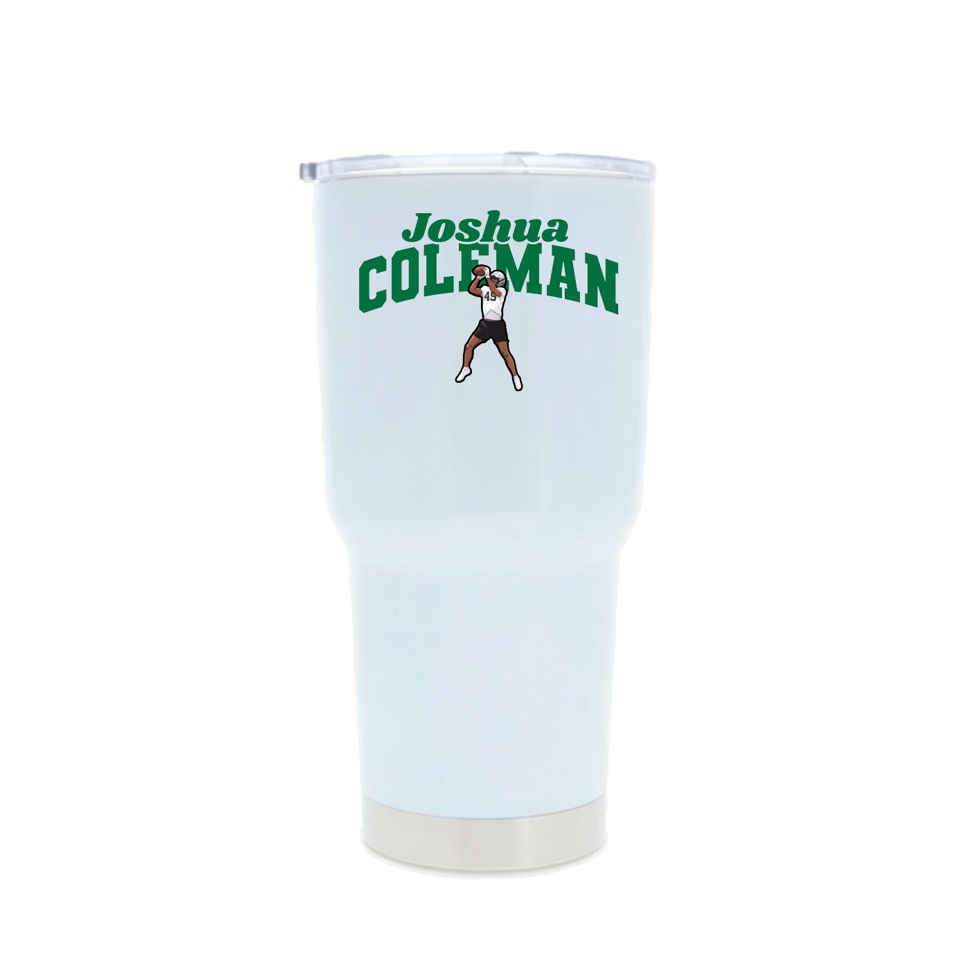 30oz Stainless Steel Tumbler — Signature Arch in White