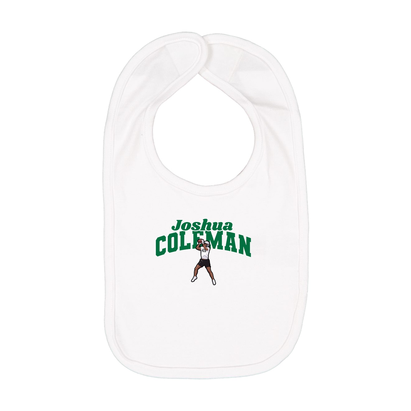 Infant Bib — Signature Arch in White