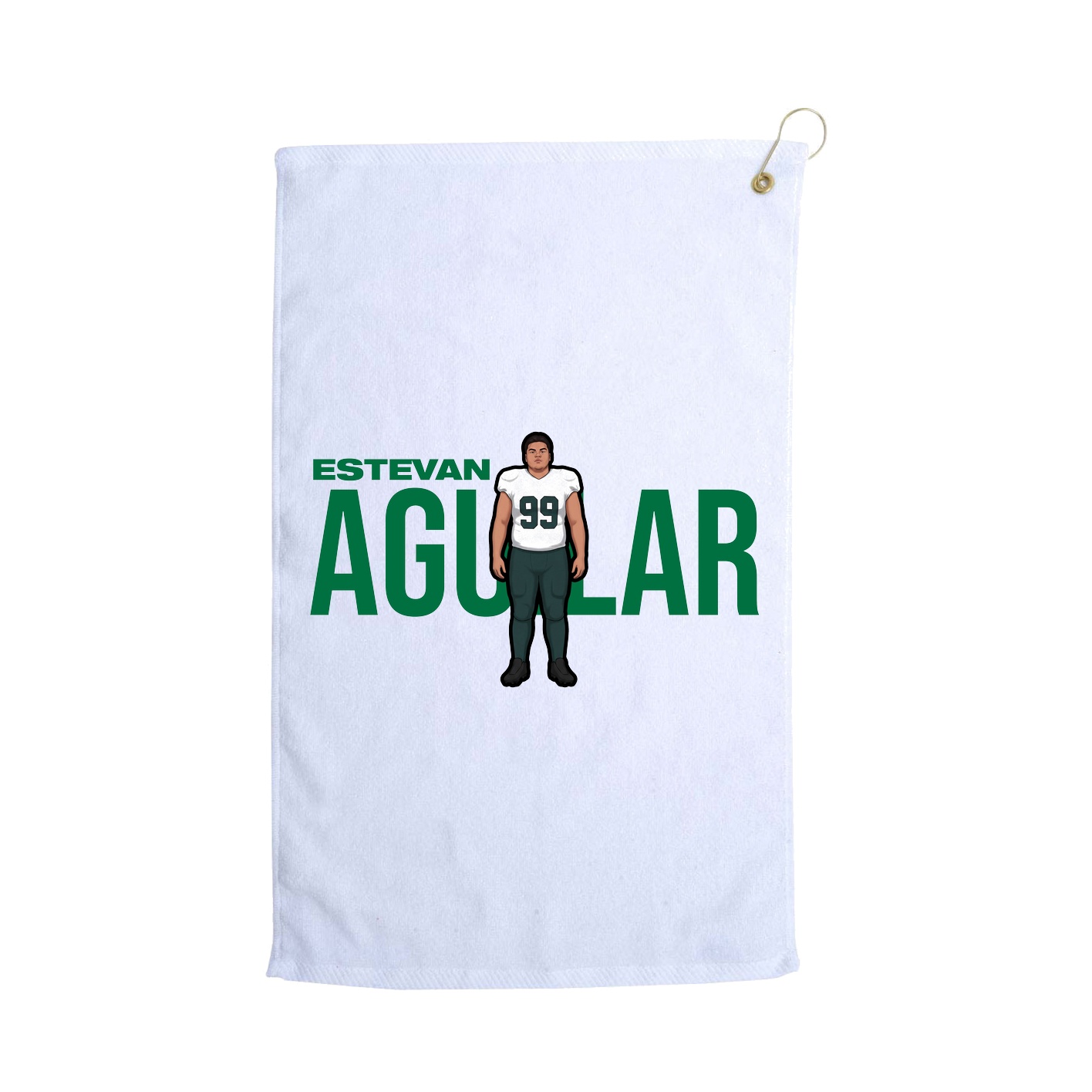 Golf Towel — Player Name in White