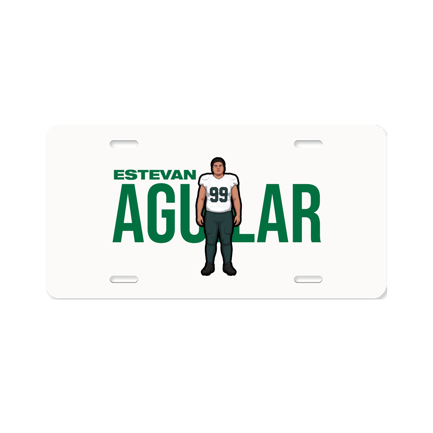 License Plate — Player Name in Classic