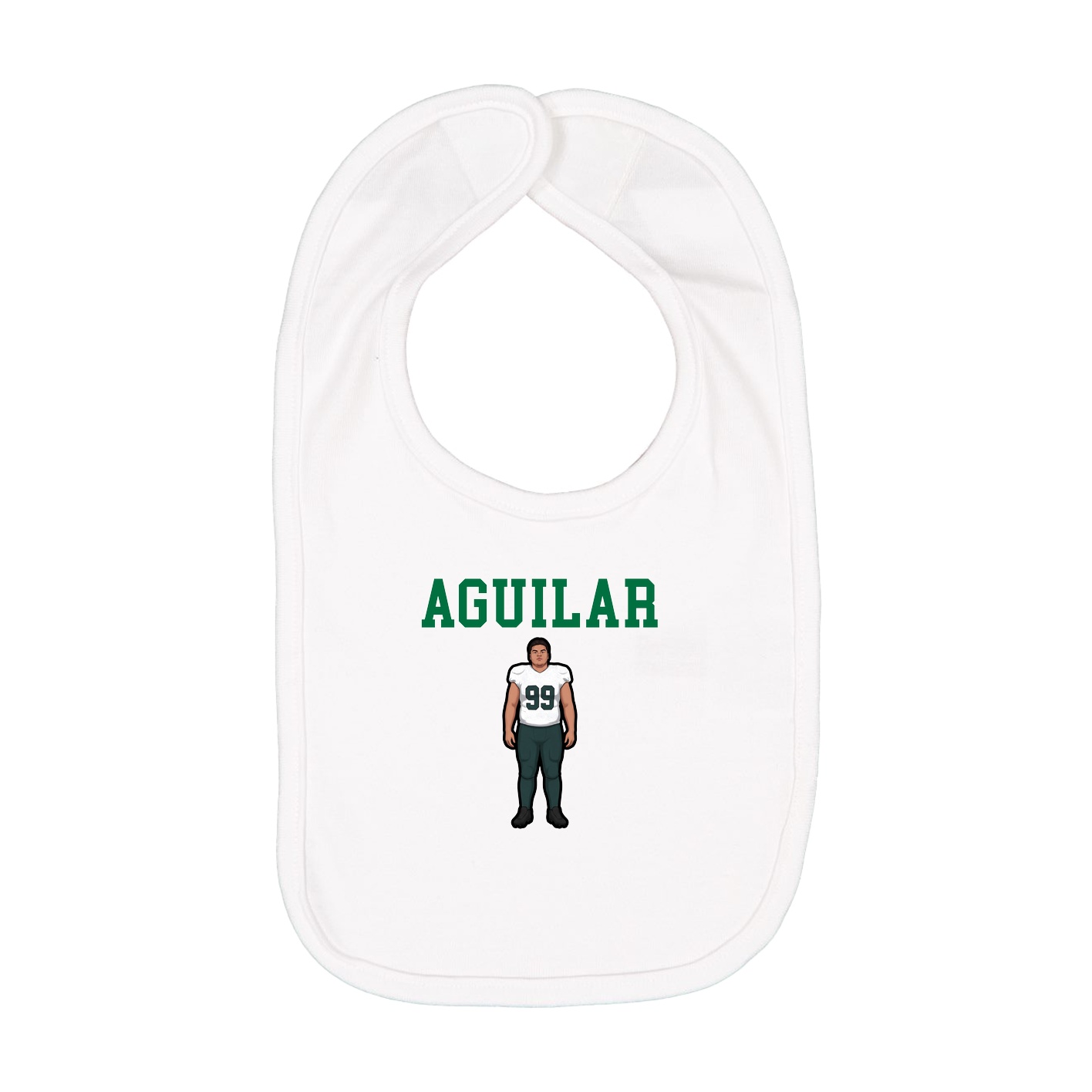Infant Bib — Shirsey in White
