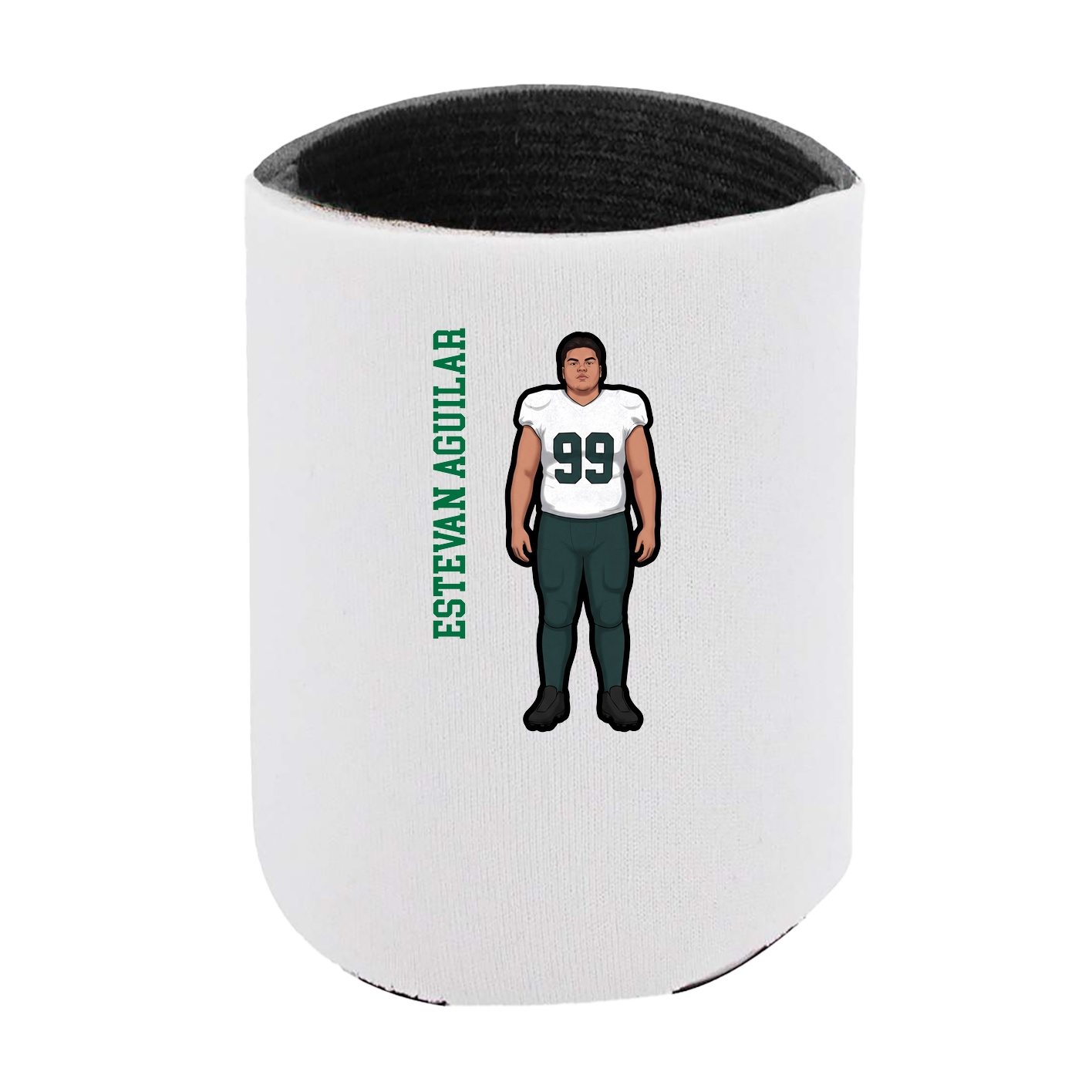 Can Holder — Name Vertical in White