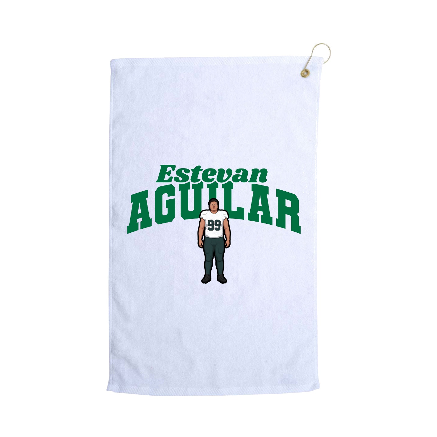 Golf Towel — Signature Arch in White